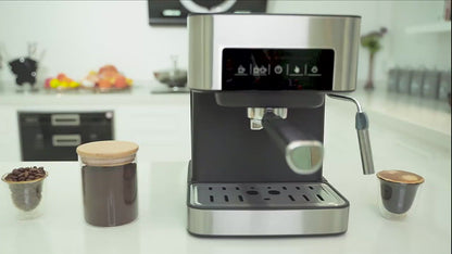 Semi Automatic Espresso Coffee Machine With Milk Steamer/Frother