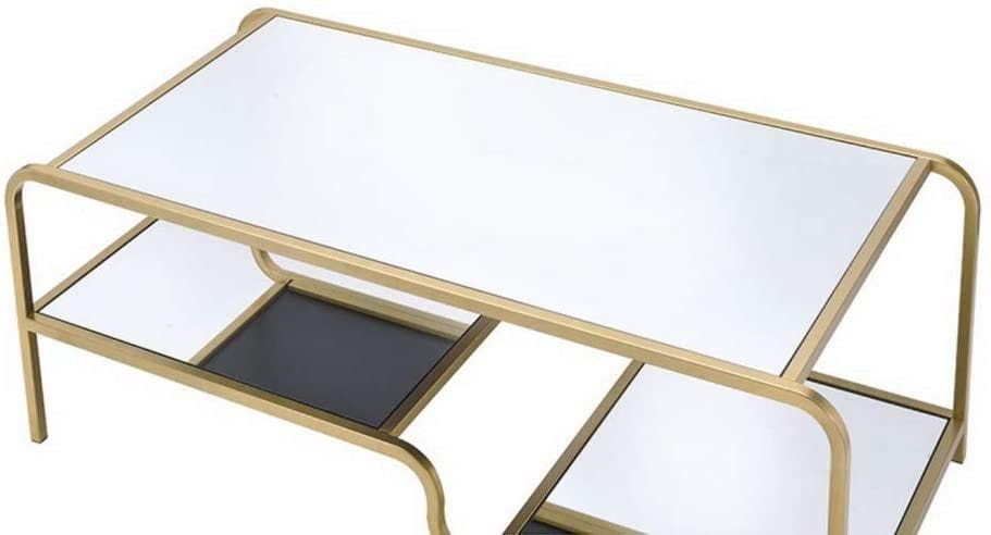 Coffee Tables | Coffee Table, Glass Coffee Table, gold coffee table, mirrored coffee table, Table for Coffee Machine, United States | Astra Gold & Mirror Coffee Table - US Stock