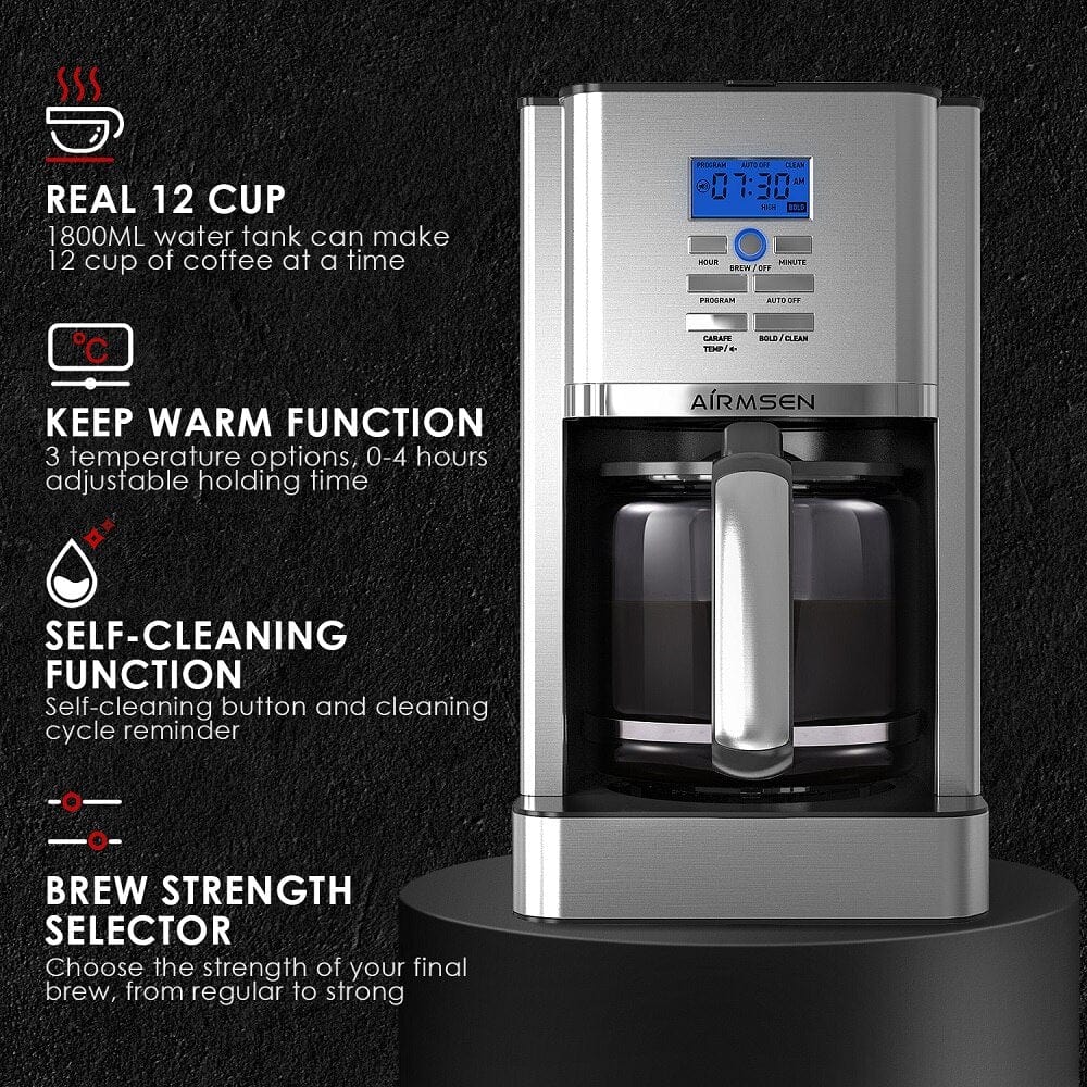 Coffee Makers & Espresso Machines | Coffee Machine, Coffee maker, drip coffee maker, Italian Coffee, Moka Pot, United States | Airmsen Drip Coffee Machine - US Stock